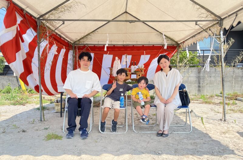 暑い日の地鎮祭