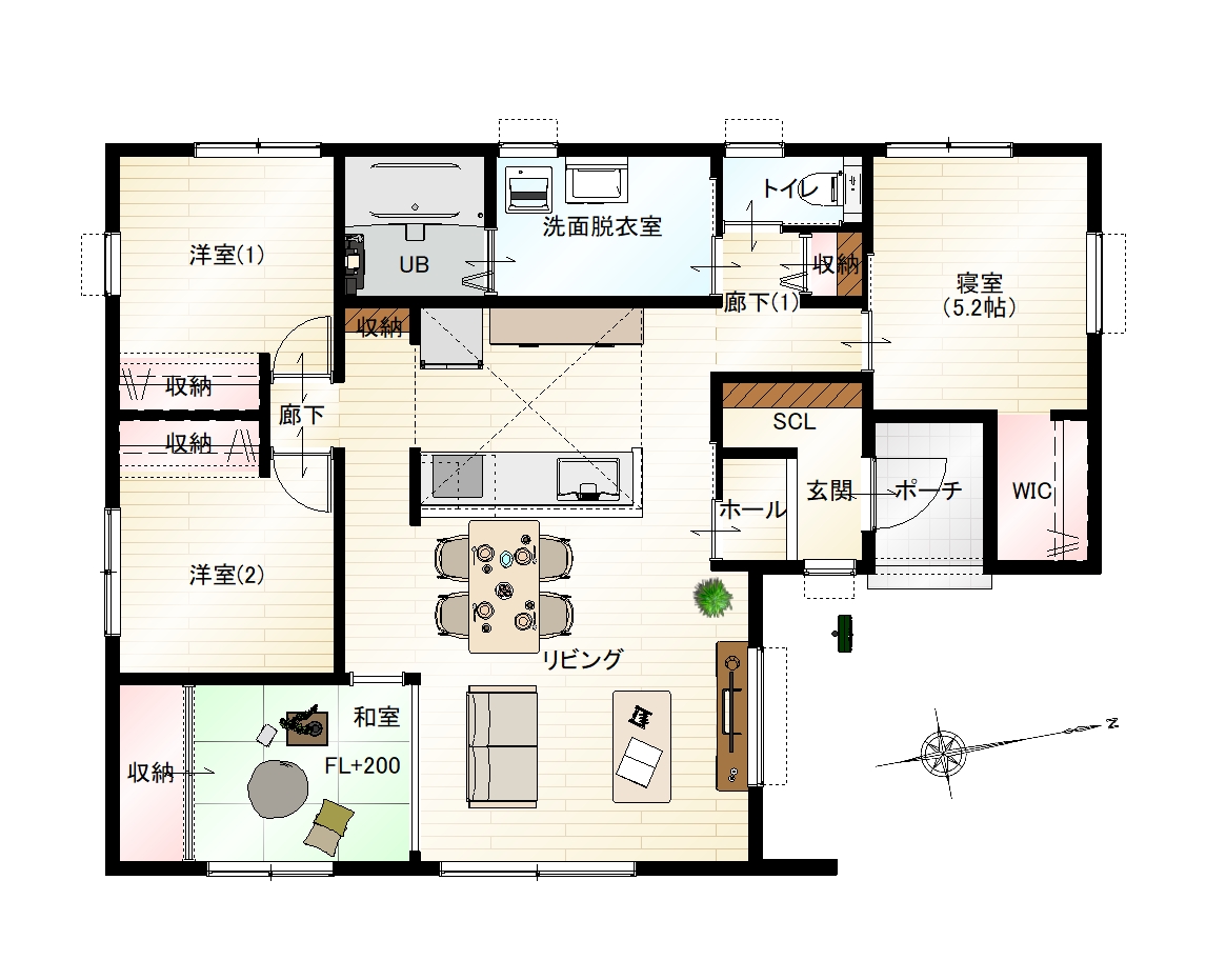 1階間取り図イメージ