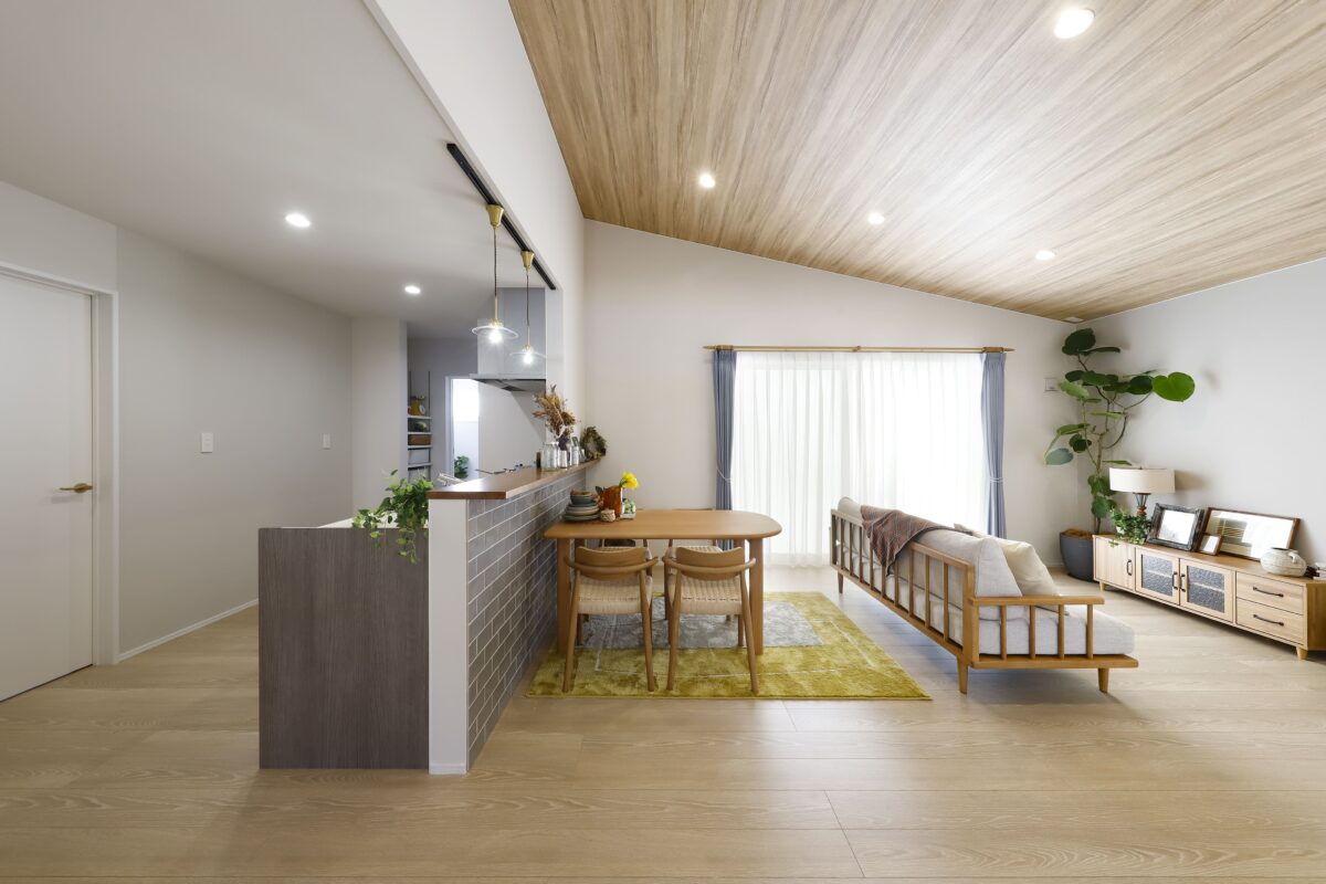 鹿児島市中山町４LDK平屋モデルハウス-LDK