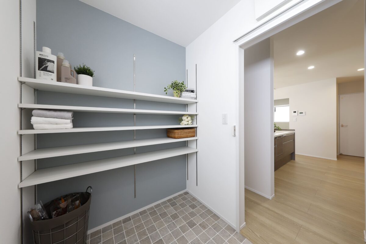 鹿児島市中山町４LDK平屋モデルハウス-ランドリールーム