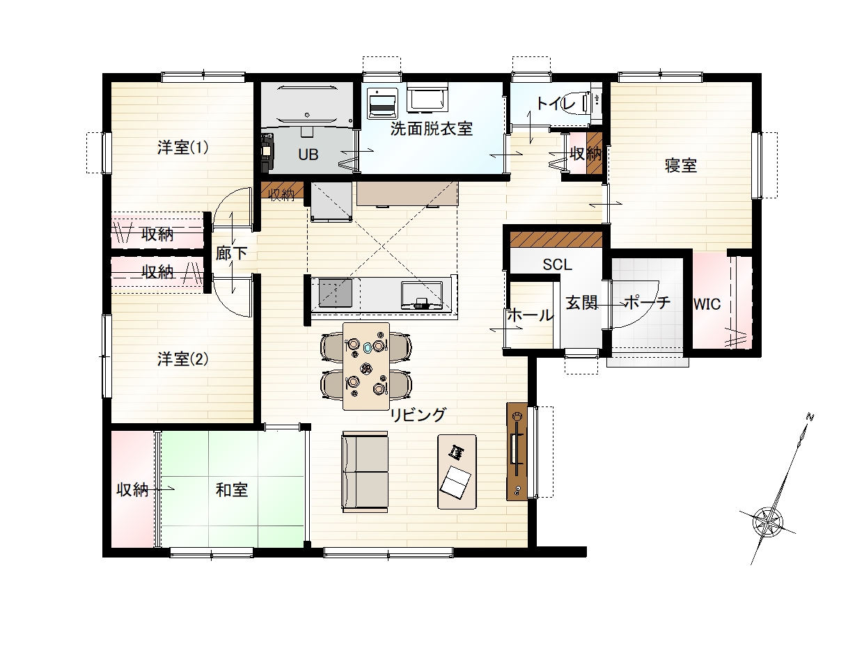 1階間取り図イメージ
