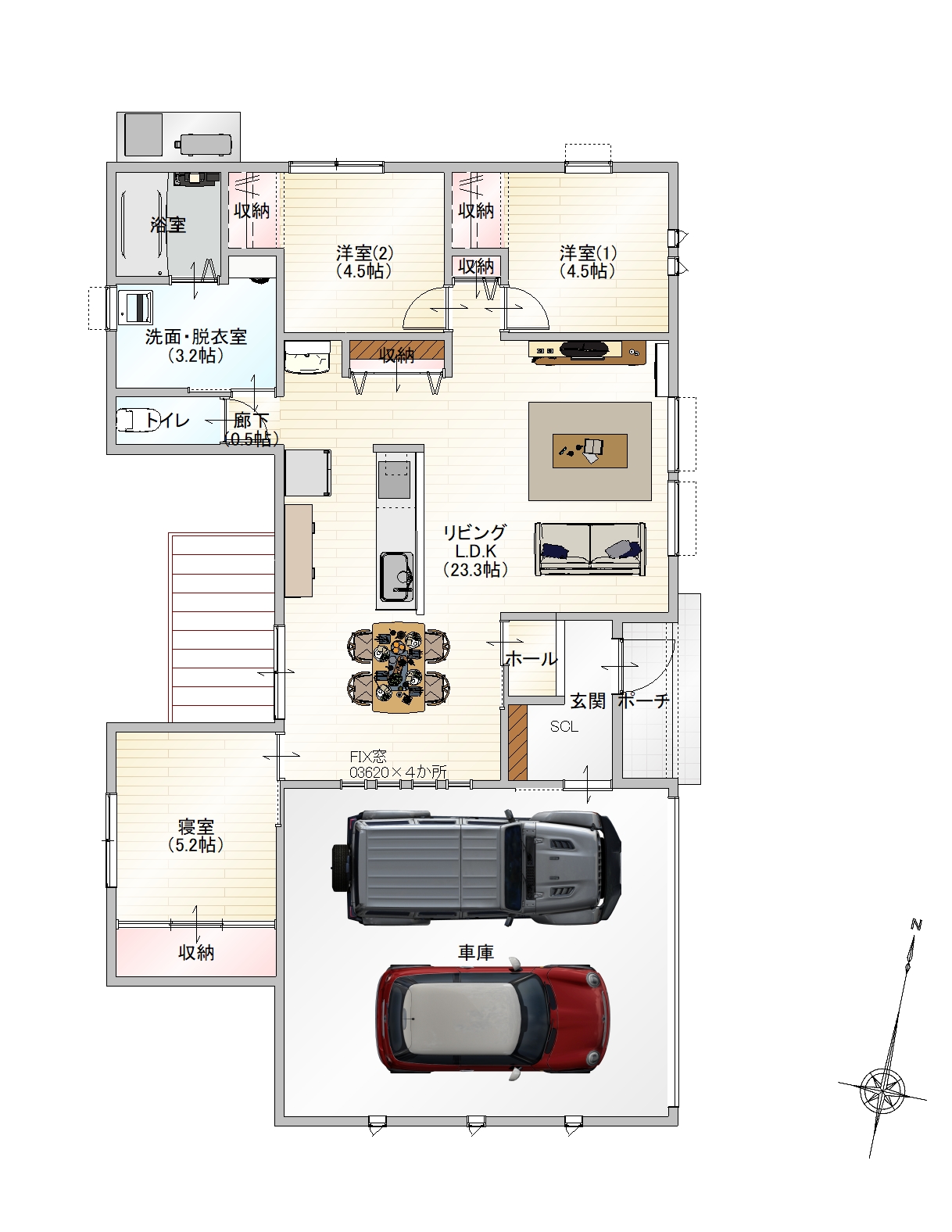 1階間取り図イメージ