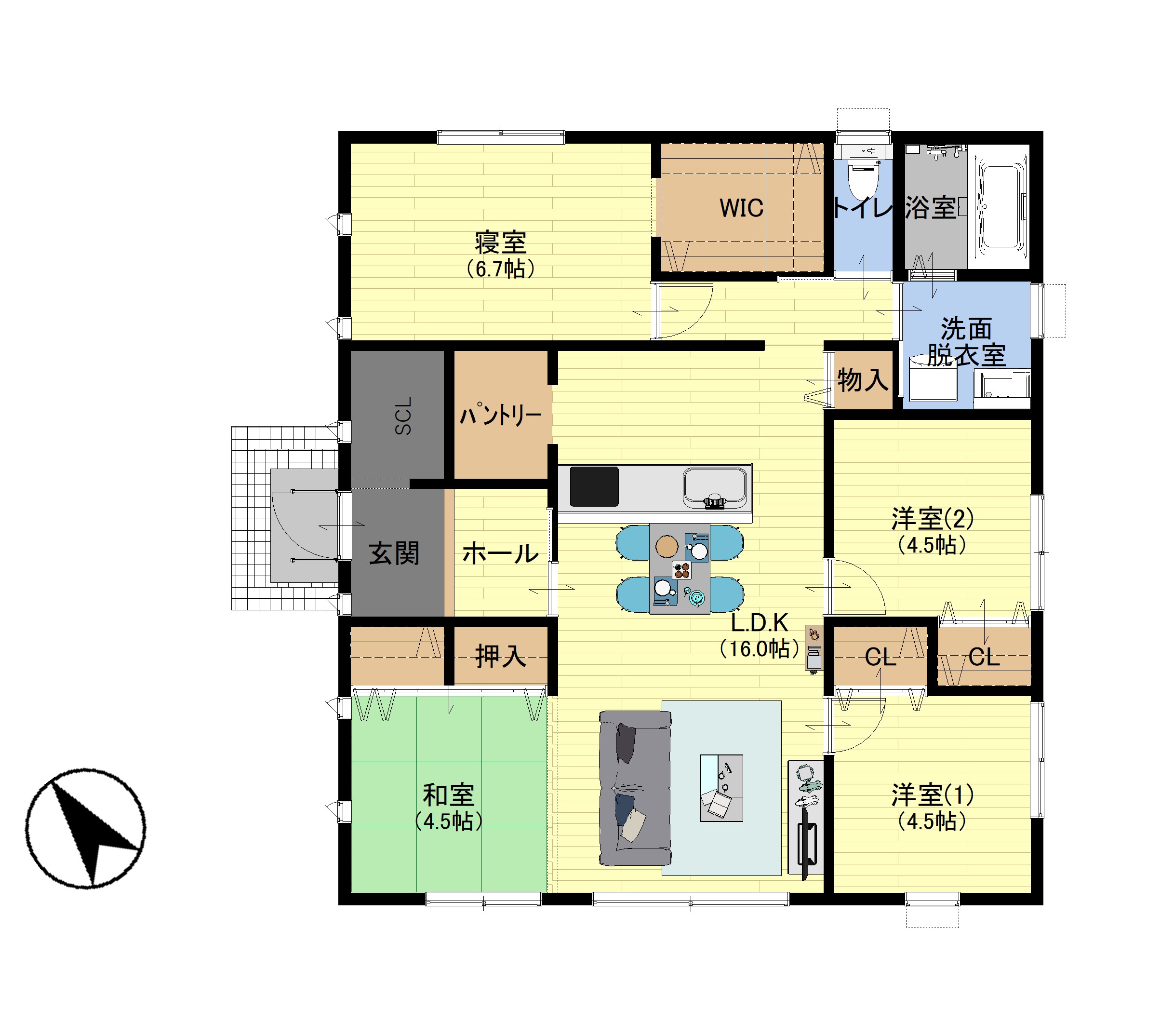 1階間取り図イメージ