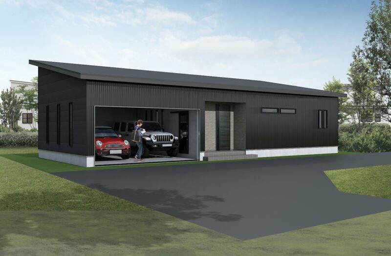 【霧島市国分福島3丁目】インナーガレージ付き平屋3LDK