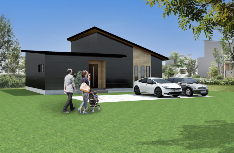 【鹿児島市中山町】広さも高さも開放的なワイドリビングの4LDK平屋