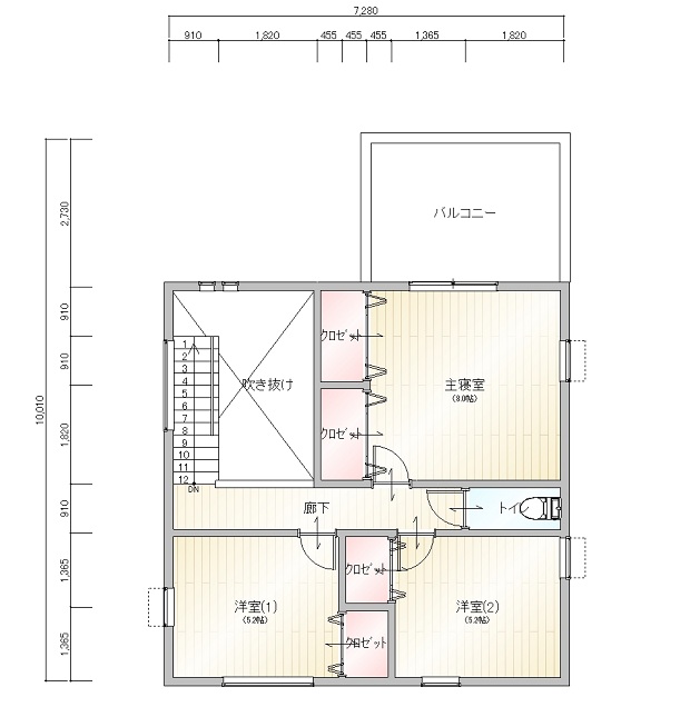 2階間取り図イメージ